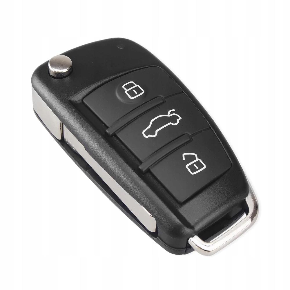 Выкидной корпус ключа Audi A3 8P , A4 B7 , A6 C6 , A8 , TT , Q7 , S6 на 3 кнопки 4F0837220N