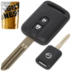 Корпус ключа на 2 кнопки Nissan Navara , Patrol , Micra , Note , Qashqai, X-Trail , Pathfinder , NV200