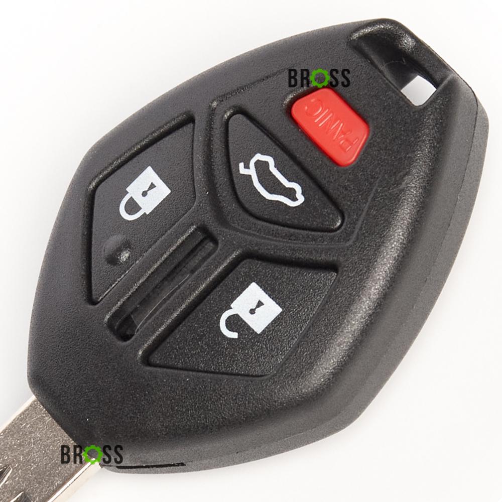 Корпус ключа на 3 / 4 кнопки Mitsubishi Galant , Lancer 10 X , Evolution , Grandis , Outlander , Colt , Mirage ( с лезвием )