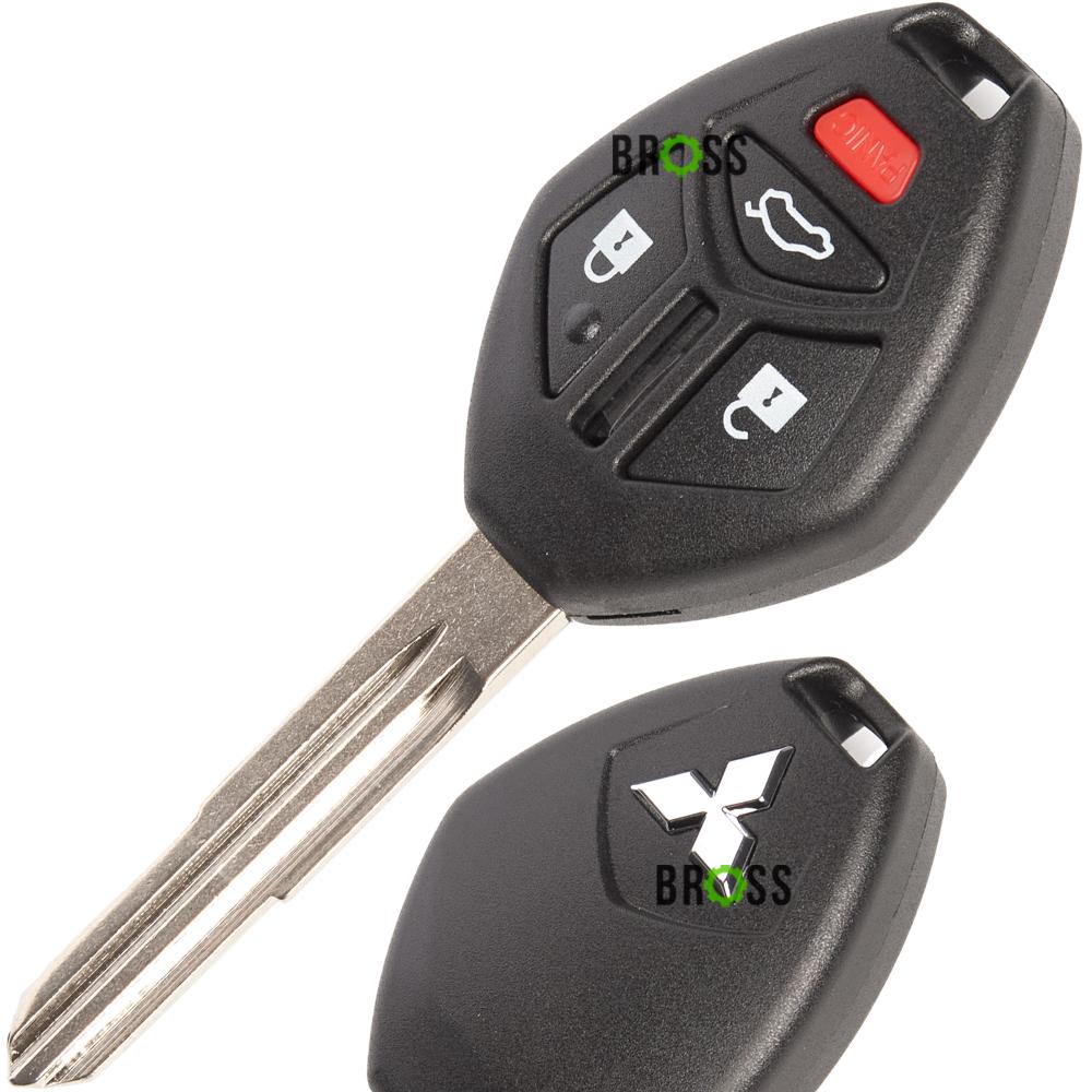 Корпус ключа на 3 / 4 кнопки Mitsubishi Galant , Lancer 10 X , Evolution , Grandis , Outlander , Colt , Mirage ( с лезвием )