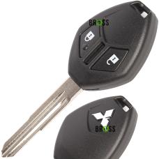Корпус ключа на 2 кнопки Mitsubishi Galant , Lancer 10 X , Evolution , Grandis , Outlander , Colt , Mirage ( с лезвием )
