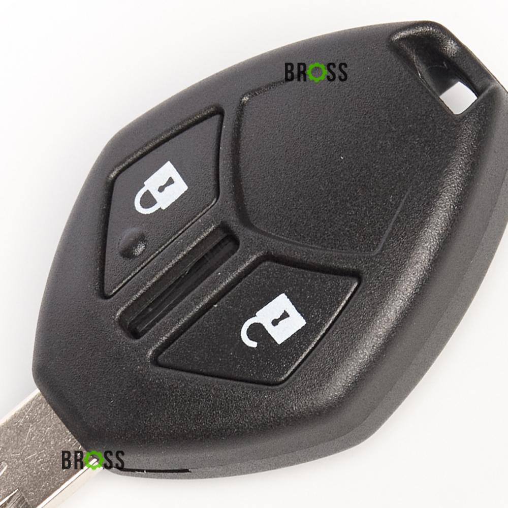 Корпус ключа на 2 кнопки Mitsubishi Galant , Lancer 10 X , Evolution , Grandis , Outlander , Colt , Mirage ( с лезвием )