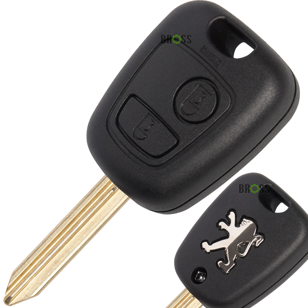 Корпус ключа на 2 кнопки Peugeot Partner (лезвие SX9)