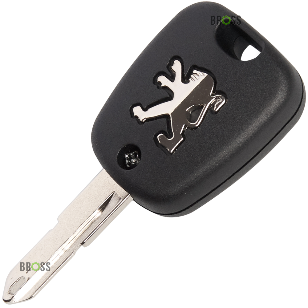 Корпус ключа на 2 кнопки Peugeot 107 , 207 , 307 , 407 , 206 , 406 (лезвие NE73)