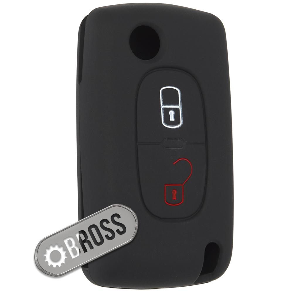 Чехол ключа на 2 кнопки Citroen C2 , C4 , C5 , C6 , C8 , Berlingo