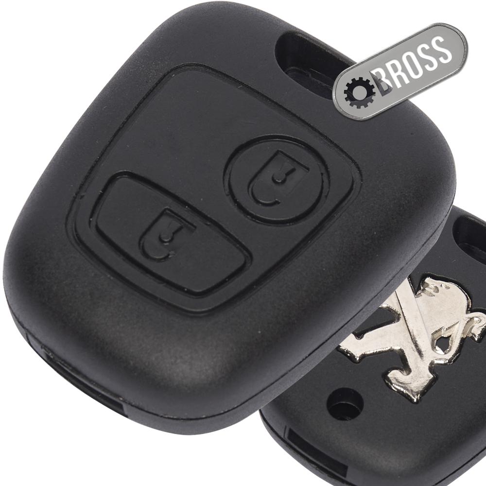 Корпус автомобильного ключа Peugeot 106 107 206 207 306 307 406 407 (пежо под широкое лезвие NE73/NE78)