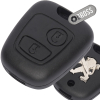 Корпус автомобильного ключа Peugeot 106 107 206 207 306 307 406 407 (пежо под широкое лезвие NE73/NE78)