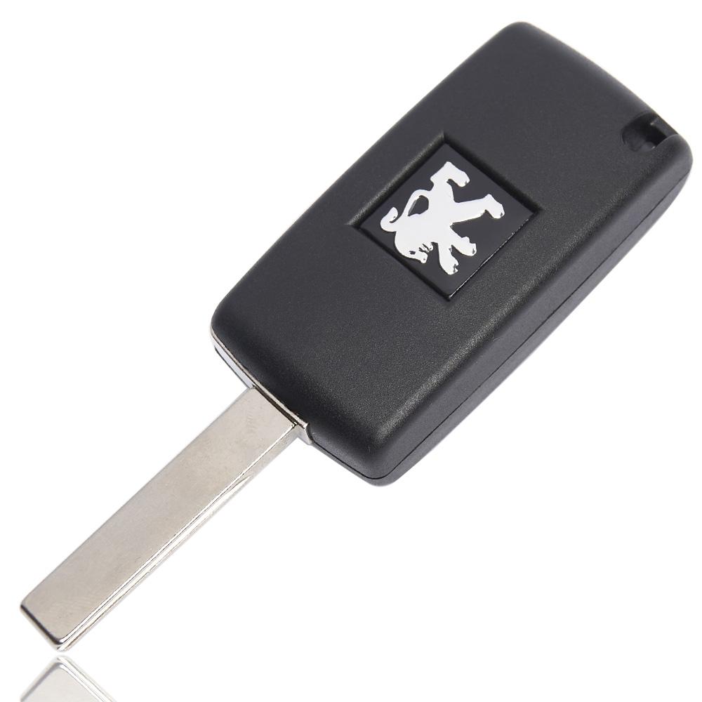 Викидний корпус ключа на 2 кнопки Peugeot 107 , 206 , 207 , 307 , 407 , 508 ( CE0523 без місця під акумулятор , лезо HU83 )