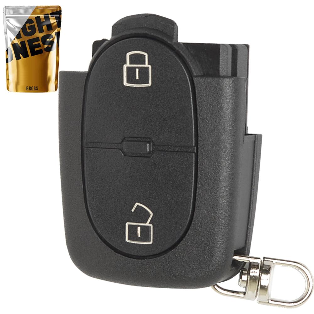 Корпус ключа на 2 кнопки Audi A2 , A3 ( 8L , 8P ) , A4 ( B5 , B6 ) A6 ( C5 ) , A8 , TT , RS4 ( под батарейку CR1620 )