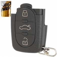 Корпус ключа на 3 кнопки Audi A2 , A3 ( 8L , 8P ) , A4 ( B5 , B6 ) A6 ( C5 ) , A8 , TT , RS4 ( под батарейку CR1620 ) 4D0837231A