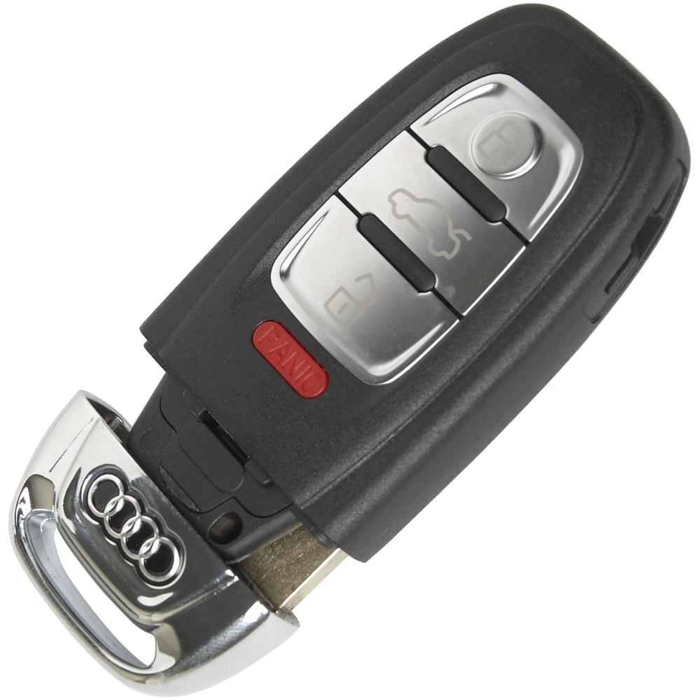 Корпус ключа Audi A4 B8, A5 A6 A7 A8 Q5 на 3 кнопки ( + кнопка panic ) 8K0959754F