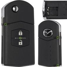 Выкидной корпус ключа на 2 кнопки Mazda CX-7 , 3 , 5 , 6 ( тип: Siemens VDO )