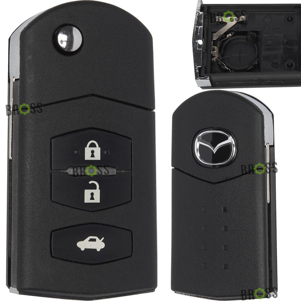 Выкидной корпус ключа на 3 кнопки Mazda CX-7 , 3 , 5 , 6 ( тип: Mitsubishi )