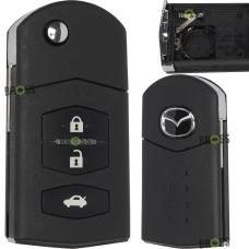 Выкидной корпус ключа на 3 кнопки Mazda CX-7 , 3 , 5 , 6 ( тип: Mitsubishi )