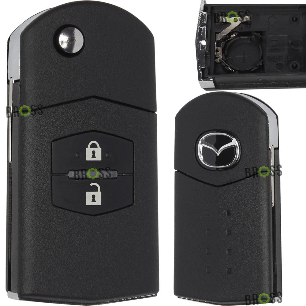 Выкидной корпус ключа на 2 кнопки Mazda CX-7 , 3 , 5 , 6 ( тип: Mitsubishi )