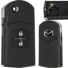 Выкидной корпус ключа на 2 кнопки Mazda CX-7 , 3 , 5 , 6 ( тип: Mitsubishi )
