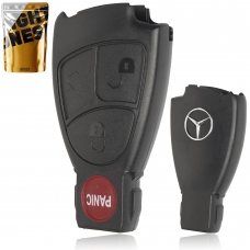 Корпус ключа на 3 кнопки Mercedes W168 , W202 , W203 , W204 , W210 , W211 , W164 , W251 , W220 , Sprinter , Vito W639 , Viano W639 , CLK , SLK , CL , ML , GL ( кнопка Panic )