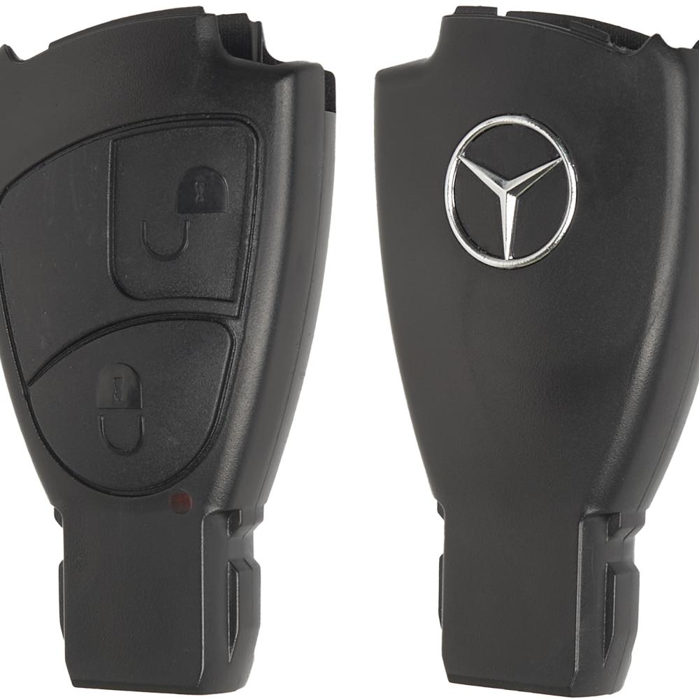 Корпус ключа на 2 кнопки Mercedes W168 , W202 , W203 , W204 , W210 , W211 , W164 , W251 , W220 , Sprinter , Vito W639 , Viano W639 , CLK , SLK , CL , ML , GL ( маленькая рыбка Мерседес )