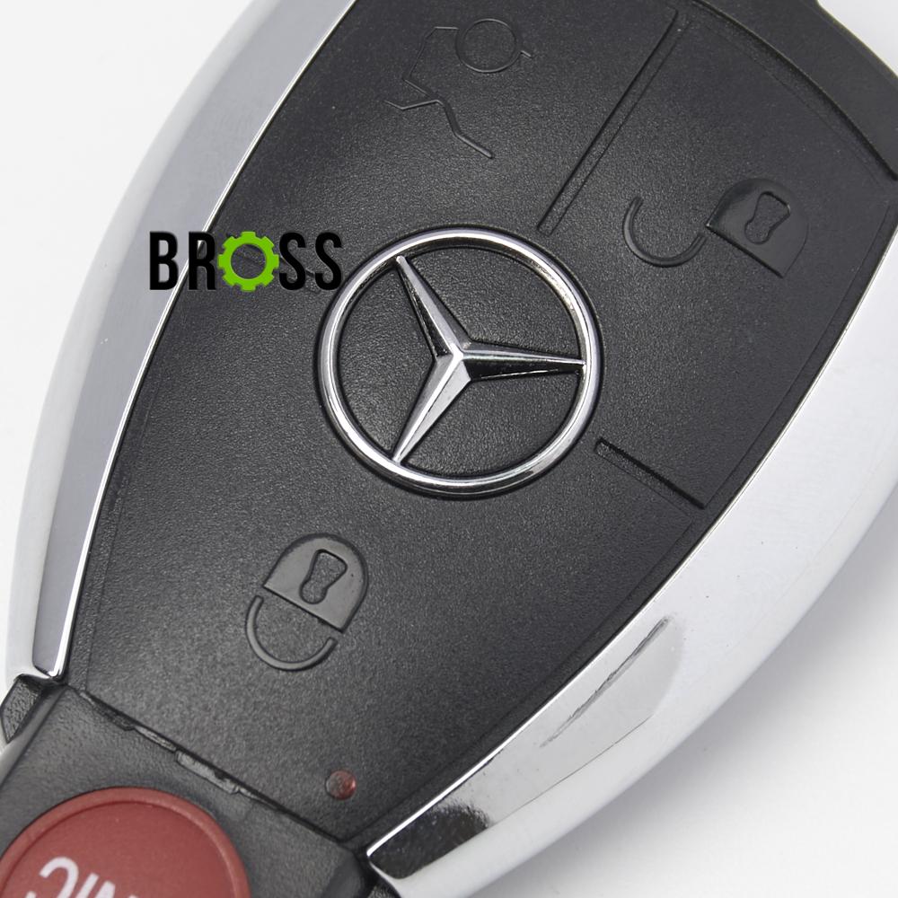 Корпус ключа на 4 кнопки Mercedes W221 W204 ( кнопка Panic )