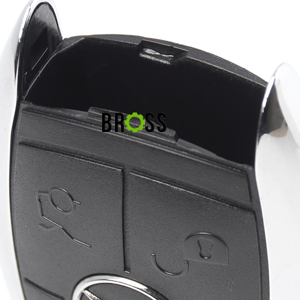 Корпус ключа на 4 кнопки Mercedes W221 W204 ( кнопка Panic )