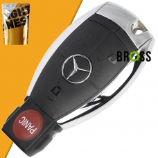 Корпус ключа на 4 кнопки Mercedes W221 W204 ( кнопка Panic )