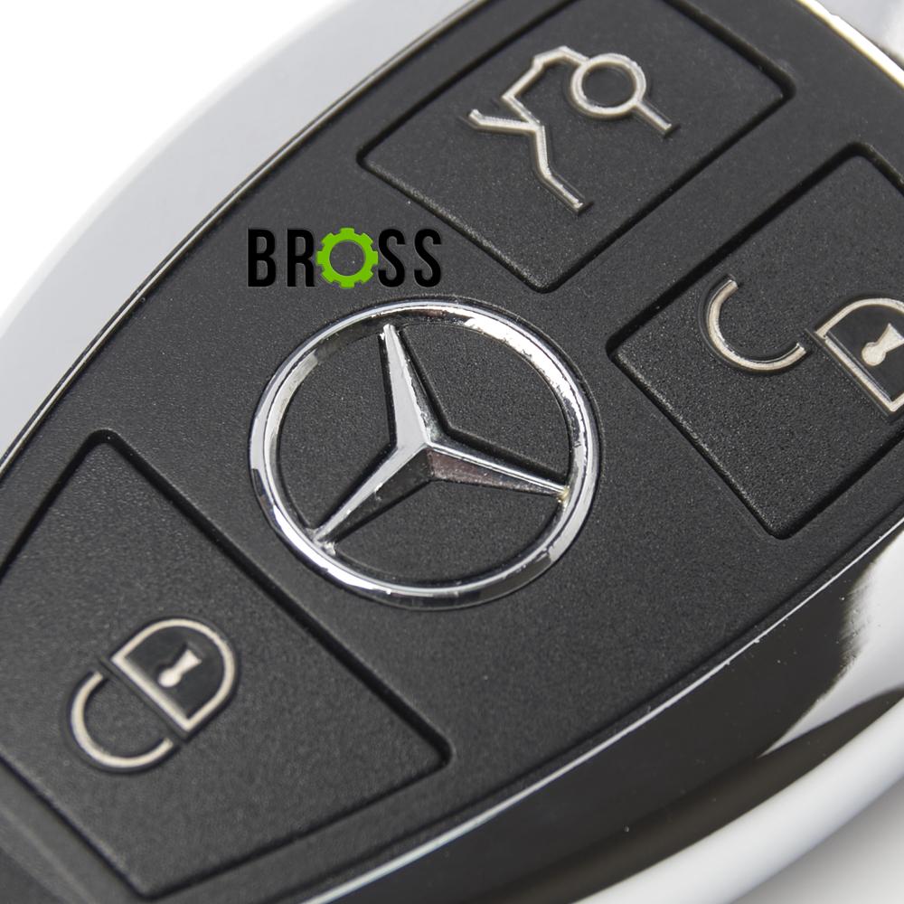 Корпус ключа на 4 кнопки Mercedes W204 W212 W176 W246 W205 W164 W166 W219  ( кнопка Panic )