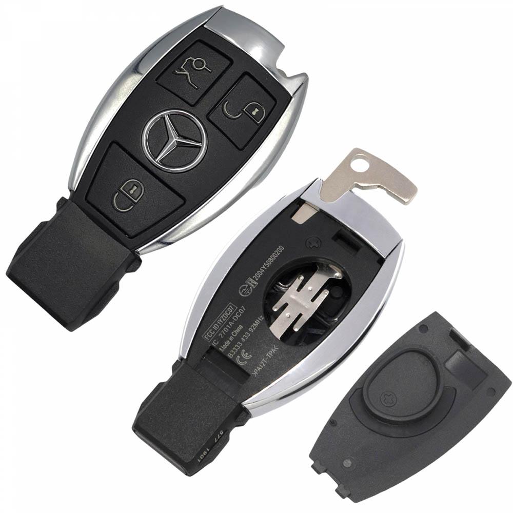Корпус ключа на 3 кнопки Mercedes W169 W176 W245 W246 W204 W205 C216 W117 C209 C219 W218 X156 X253 W292 W211 W212 W164 W166 W221 W222 R231 R171 R172 , Sprinter , Vito , V-class ( ключ новая рыбка )