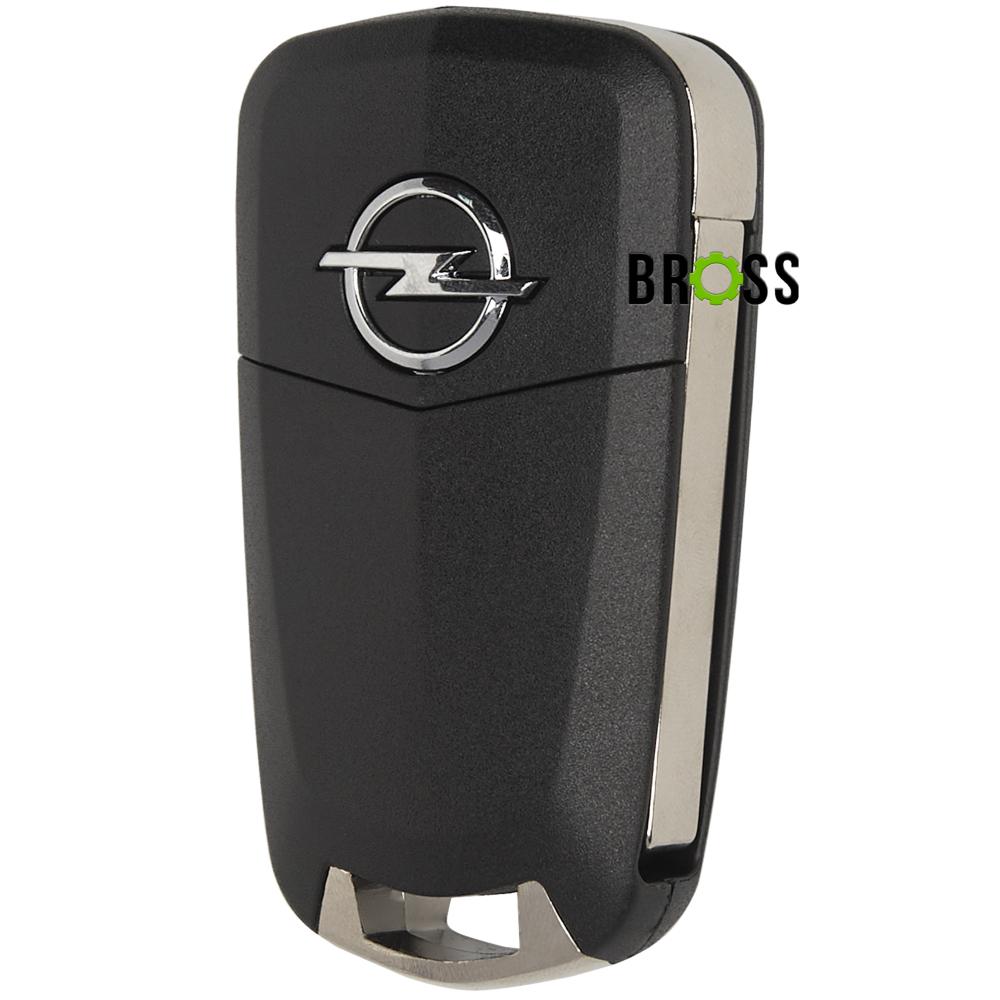Викидний корпус ключа на 3 кнопки Opel Corsa D , Astra H , Vectra С , Zafira , Signum , Meriva ( без місця під батарейку , лезо HU43 )
