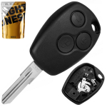 Корпус ключа на 3 кнопки Opel Vivaro , Movano , Nissan Primastar , Interstar , Renault Master , Twingo , Logan , Trafic , Kangoo , Clio , Dacia , Sandero ( з місцем під батарейку , лезо VAC102 )