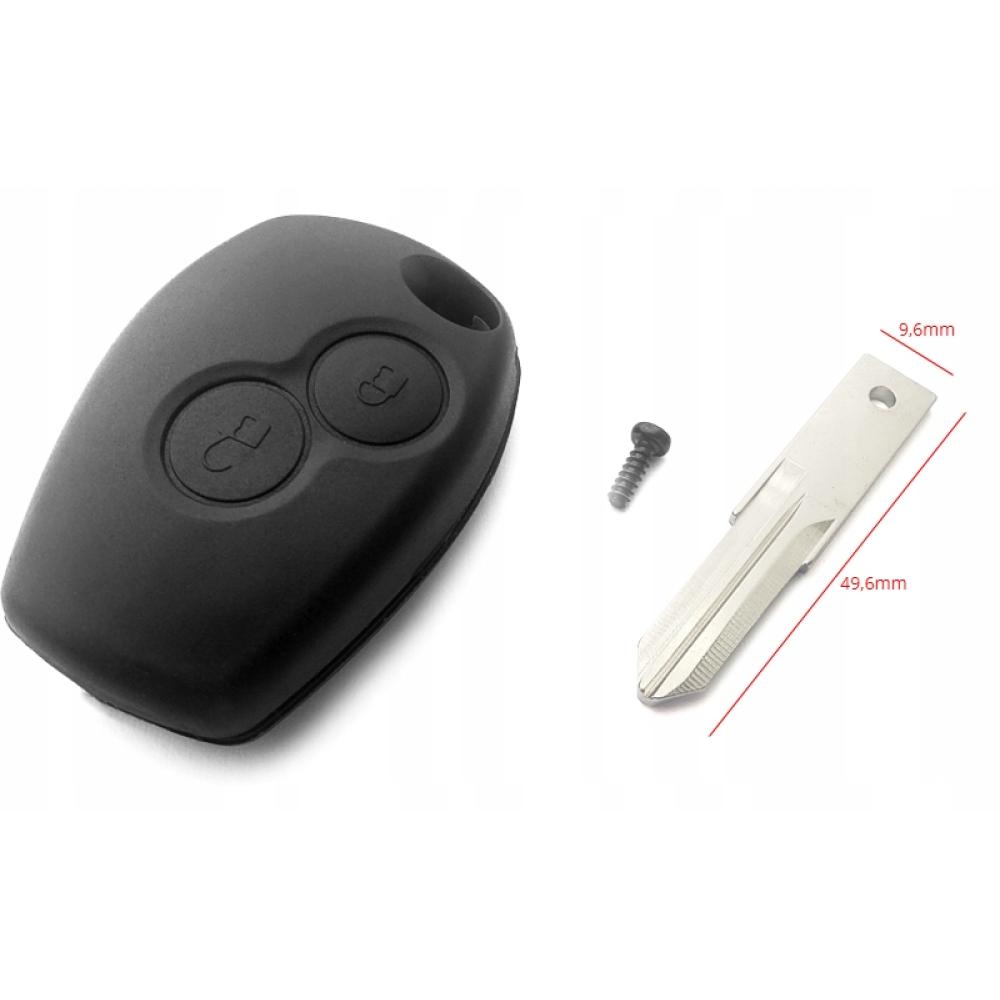 Корпус ключа на 2 кнопки Opel Vivaro , Movano , Nissan Primastar , Interstar , Renault Master , Twingo , Logan , Trafic , Kangoo , Clio , Dacia , Sandero ( с местом под батарейку , лезвие VAC102 )