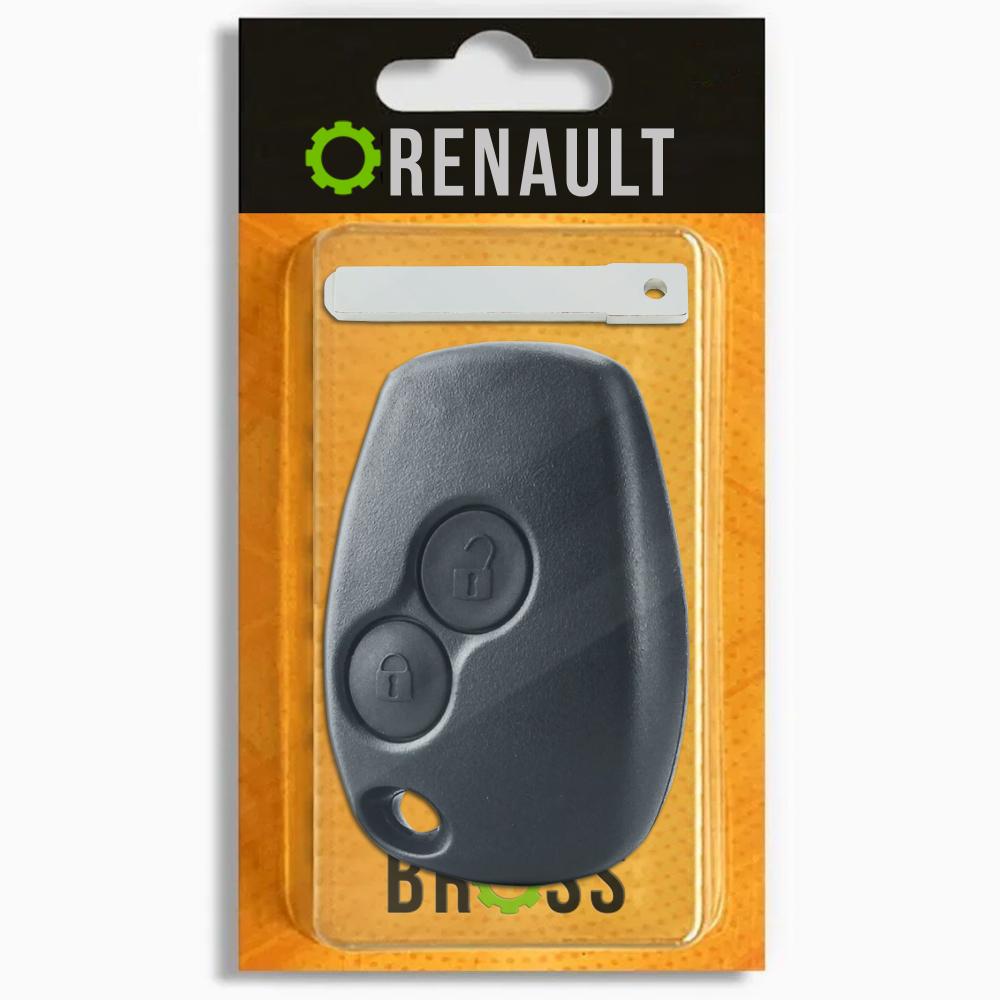 Корпус ключа на 2 кнопки Opel Vivaro , Movano , Nissan Primastar , Interstar , Renault Master , Twingo , Logan , Trafic , Kangoo , Clio , Dacia , Sandero ( с местом под батарейку , лезвие VA2 )