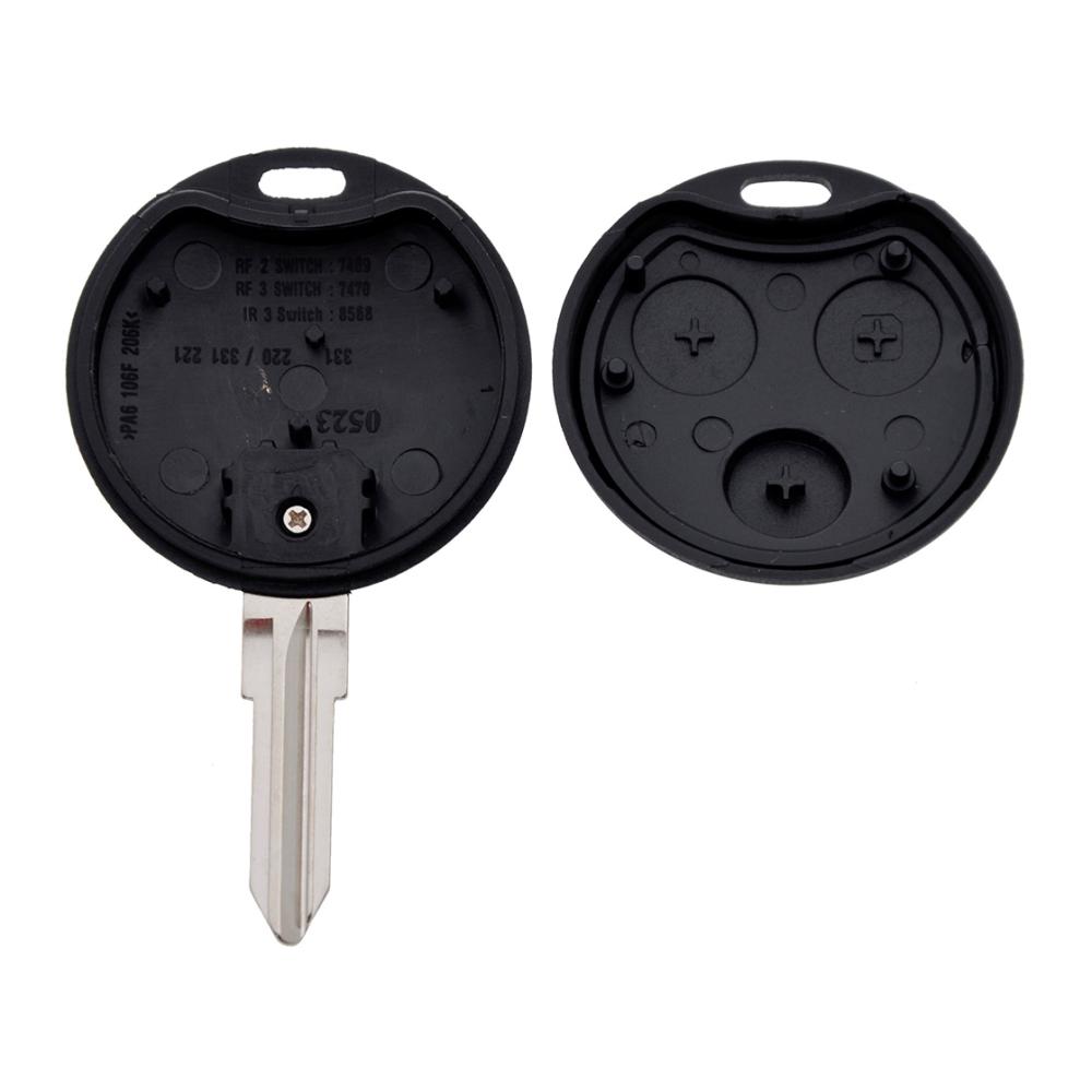 Корпус ключа на 3 кнопки Smart City , ForTwo , Roadster W451 ( смарт сити , форту , родстер )