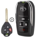 Выкидной корпус ключа на 4 кнопки Toyota Camry 40, Corolla , RAV4 , Avensis (тюнинг ключа из обычного в выкидной)