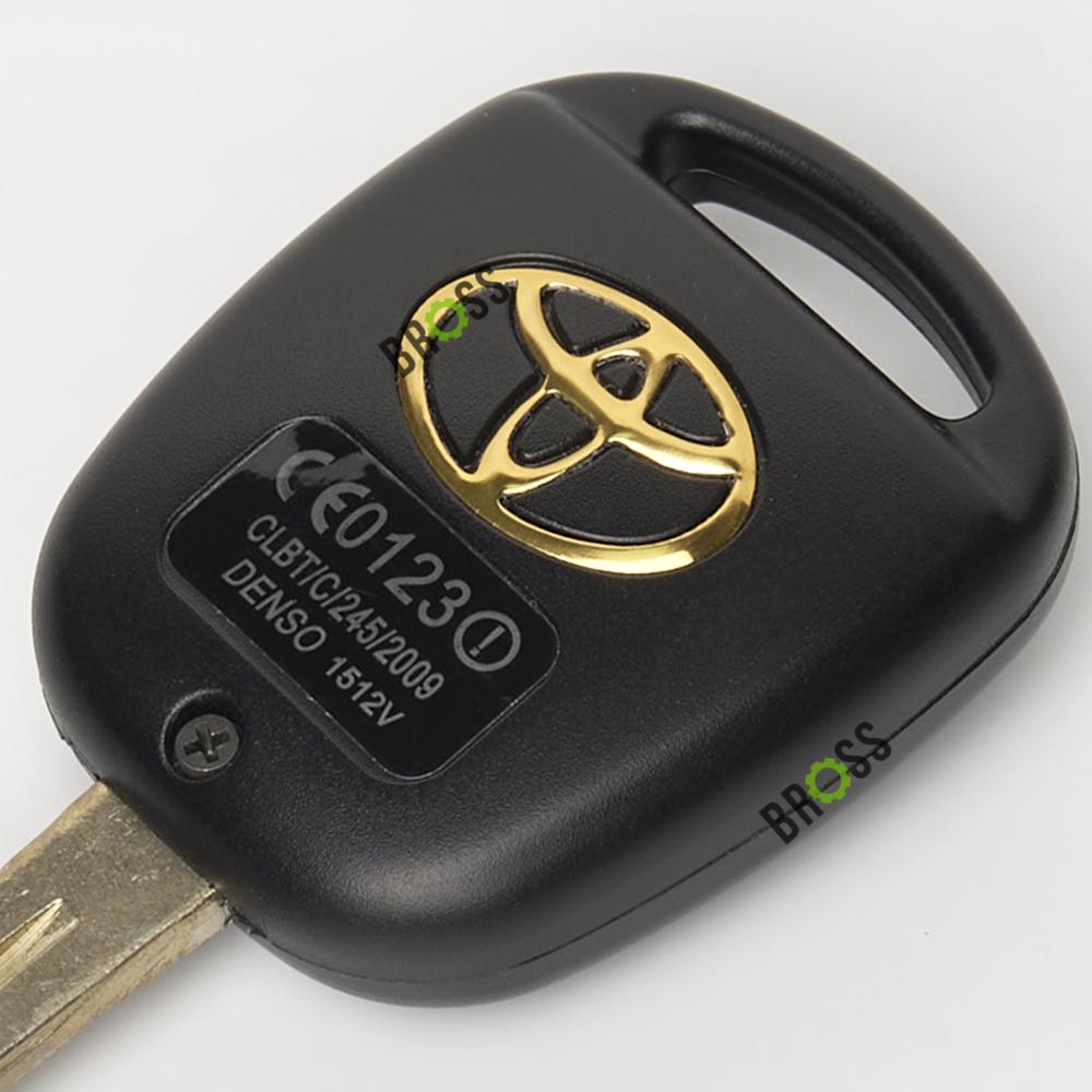 Корпус ключа на 3 кнопки Toyota Avensis , Corolla , RAV 4 , Camry 30 , Land Cruiser 100 ( J100 ) (короткое лезвие TOY48)