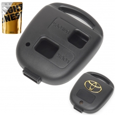 Корпус ключа на 2 кнопки Toyota Avensis , Corolla , RAV 4 , Camry 30 , Land Cruiser 100 ( J100 ) (под оригинальное лезвие)