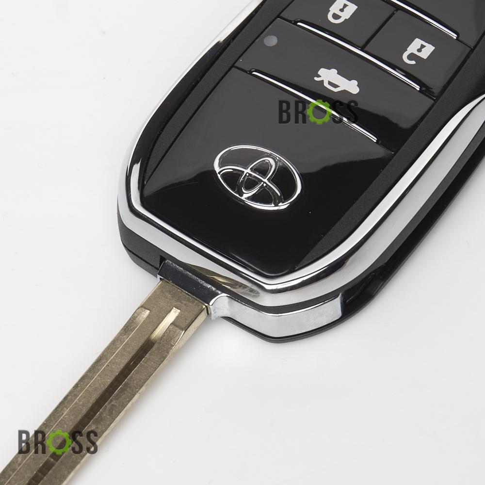 Выкидной корпус ключа на 3 кнопки Toyota Camry 40, Corolla , RAV4 , Avensis (тюнинг ключа из обычного в выкидной)