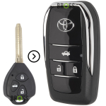 Выкидной корпус ключа на 3 кнопки Toyota Camry 40, Corolla , RAV4 , Avensis (тюнинг ключа из обычного в выкидной)