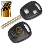 Корпус ключа на 2 кнопки Toyota Avensis , Corolla , RAV 4 , Camry 30 , Land Cruiser 100 ( J100 ) (лезвие TOY48)