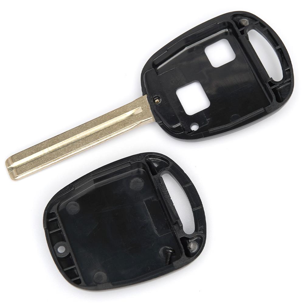 Корпус ключа на 2 кнопки Toyota Avensis , Corolla , RAV 4 , Camry 30 , Land Cruiser 100 ( J100 ) (лезвие TOY48)