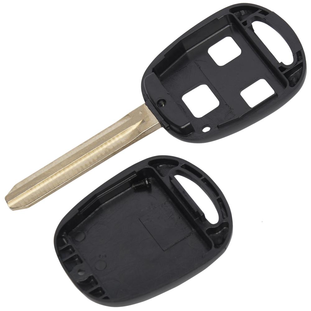 Корпус ключа на 3 кнопки Toyota Avensis , Corolla , RAV 4 , Camry 30 , Land Cruiser 100 ( J100 ) (лезвие TOY43)