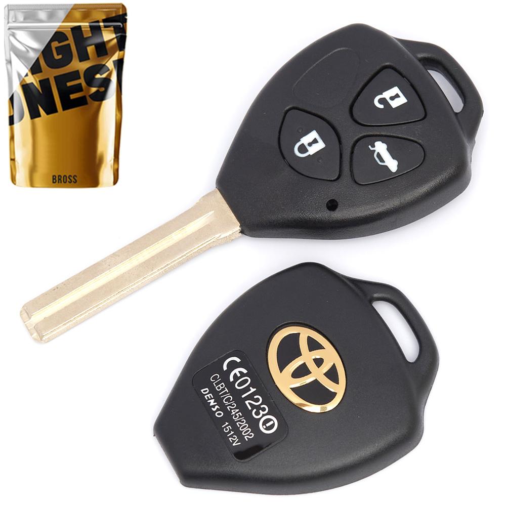 Корпус ключа на 3 кнопки Toyota Camry 40, Corolla , RAV4 , Avensis ( лезвие TOY48) 