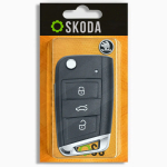 Выкидной корпус ключа на 3 кнопки Skoda Octavia A7 5G6959752AB ( под лезвие 162T )