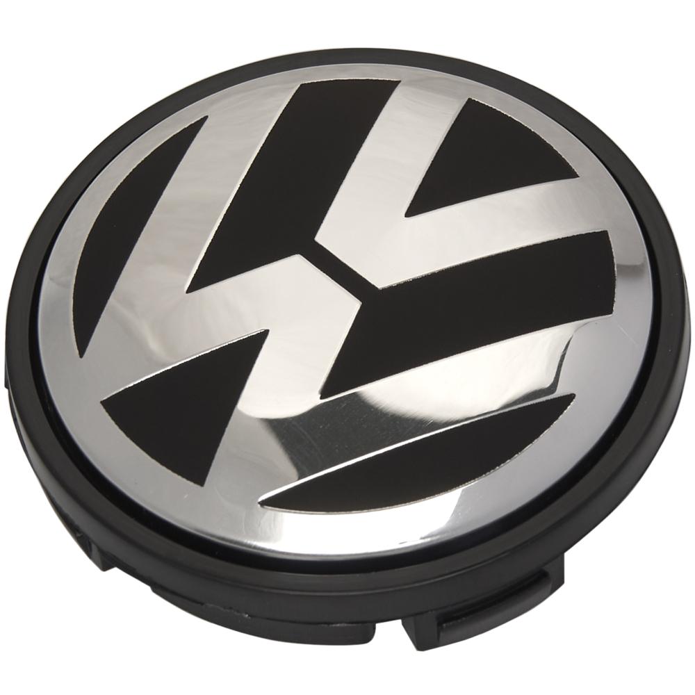 Заглушки колпачки литых дисков для Volkswagen Passat, Amarok, beetle, Jetta, Golf, CC, Eos, Phaeton, Sharan, Tiguan, Touran, Multivan, Touareg, 3B7601171 (1шт - 56 мм)