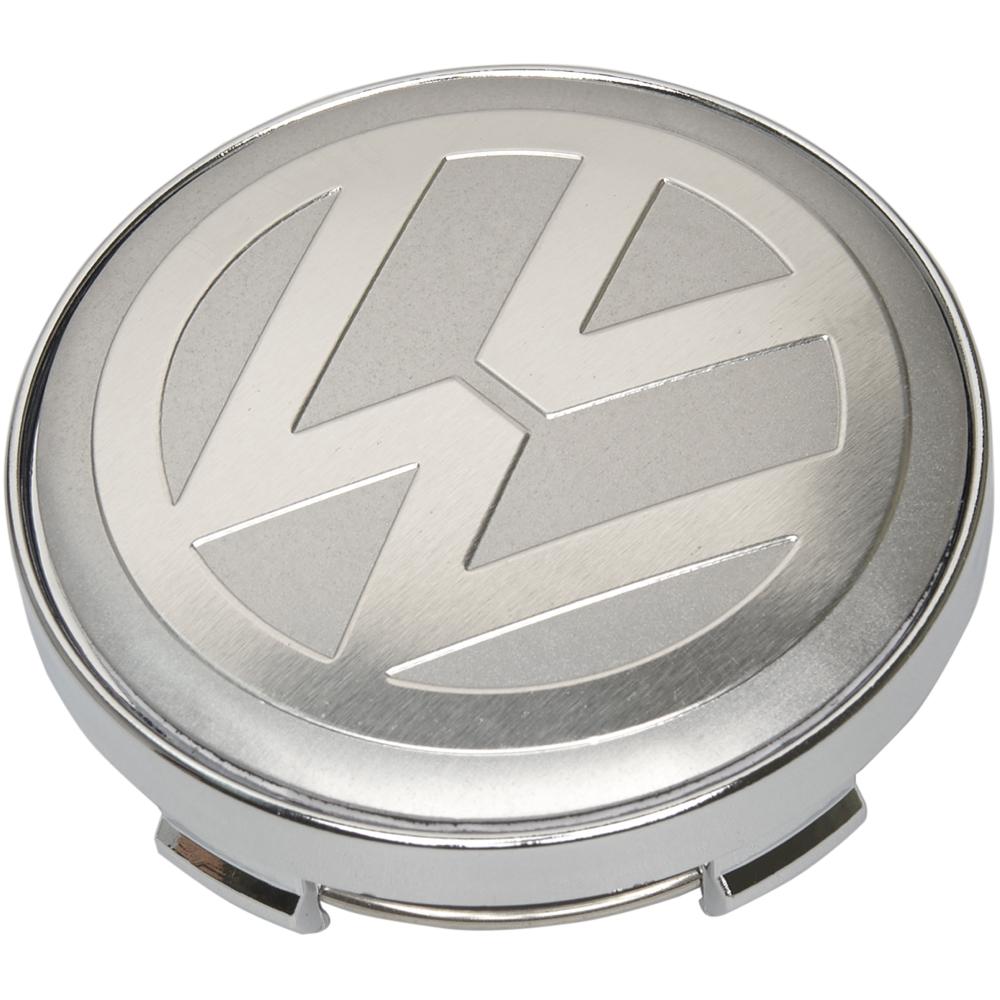 Заглушки колпачки литых дисков для Volkswagen Passat, Amarok, beetle, Jetta, Golf, CC, Eos, Phaeton, Sharan, Tiguan, Touran, Multivan, Touareg, 3B7601171 (серая-1шт) (60 мм)