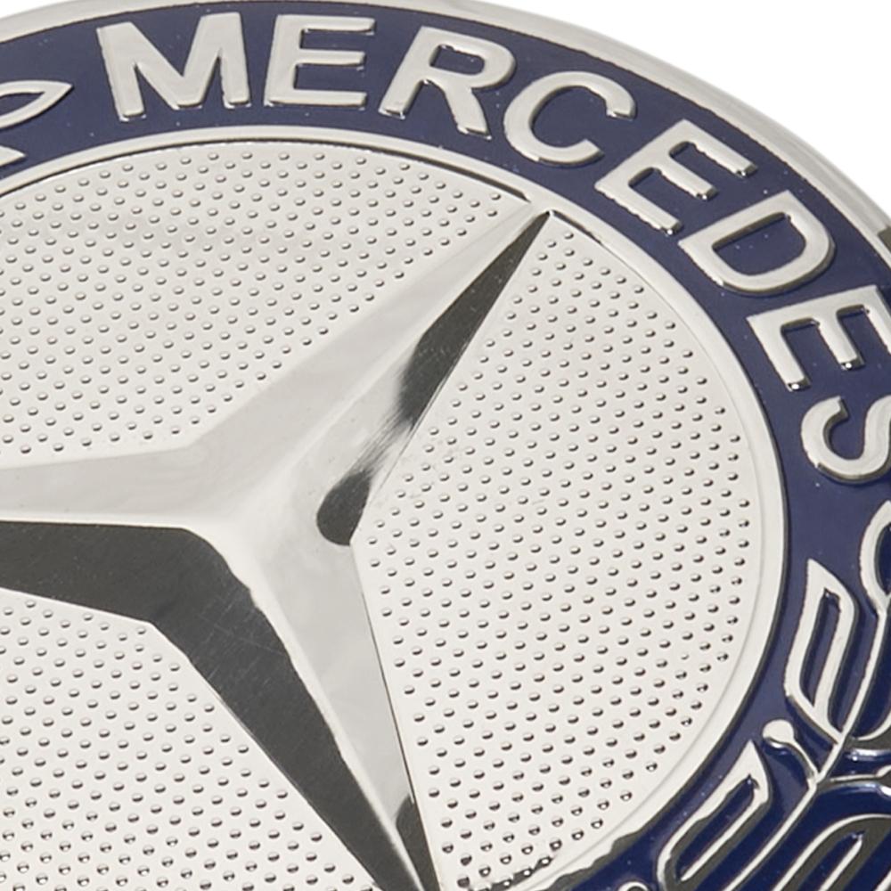 Заглушки колпачки литых дисков для Mercedes Benz, Синяя ( 75 мм)