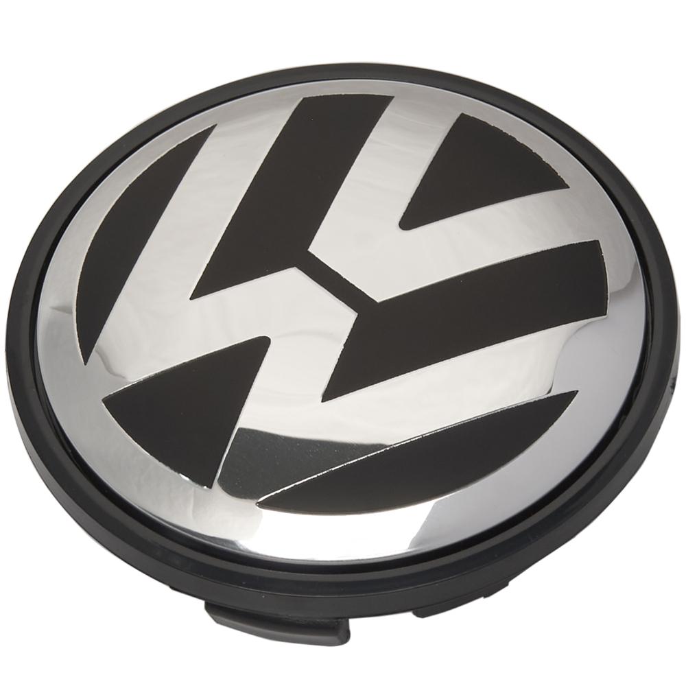 Заглушки колпачки для литых дисков Volkswagen Passat, Amarok, Beetle, Jetta, Golf, CC, Eos, Phaeton, Sharan, Tiguan, Touran, Multivan, Touareg, 3B7601171 (1шт - 66мм)