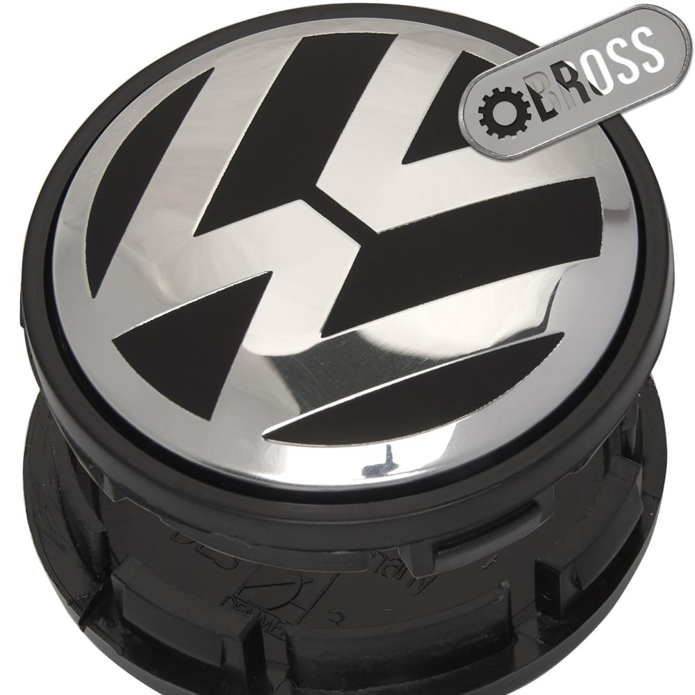 Заглушки колпачки литых дисков для Volkswagen Passat, Amarok, beetle, Jetta, Golf, CC, Eos, Phaeton, Sharan, Tiguan, Touran, Multivan, Touareg, 3B7601171 (1шт - 56 мм)
