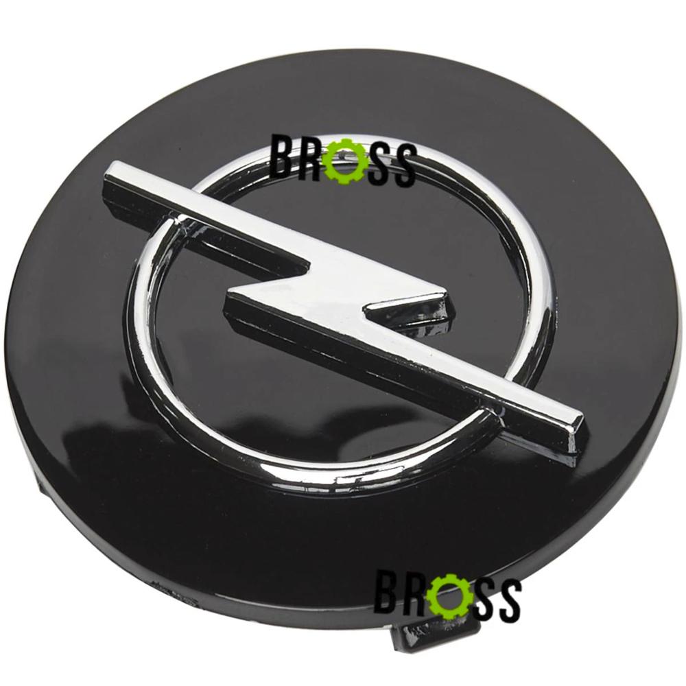 Заглушки колпачки для литых дисков Opel Corsa, Astra, Vectra, Zafira, Signum, Meriva, Movano, Vivaro, Combo (Черные 64 мм)