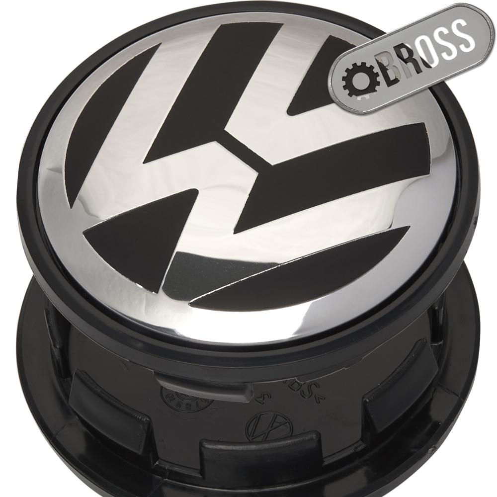 Заглушки колпачки для литых дисков Volkswagen Passat, Amarok, Beetle, Jetta, Golf, CC, Eos, Phaeton, Sharan, Tiguan, Touran, Multivan, Touareg, 3B7601171 (1шт - 66мм)