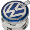 Заглушки колпачки литых дисков для Volkswagen Passat, Amarok, beetle, Jetta, Golf, CC, Eos, Phaeton, Sharan, Tiguan, Touran, Multivan, Touareg, 3B7601171 (синяя-1шт) (60 мм)